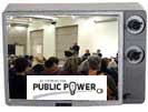 VPL Public Forum visual in tv frame