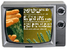 Water poster in tv frame