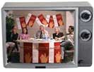 TV image of Revitalizing Democracy panel