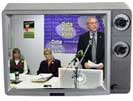 TV image of BCTF press conference