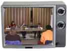 FLAW workshop image in TV frame