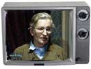 Chomsky, in TV frame