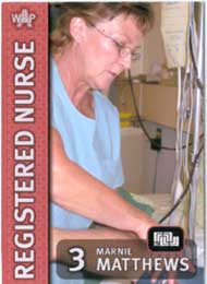 Nurse image on trading card