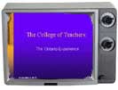 College of Teachers title in tv frame