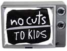 No Cuts to Kids in tv frame