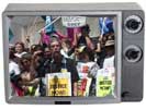 Rally in tv frame