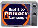 Right to Privacy logo in tv frame