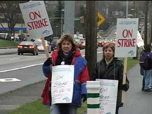 BCIT Picketers