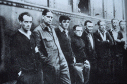 group shot of the strikers' delegation