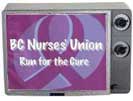 Run for Cure in tv frame