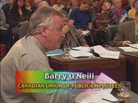 Barry O'Neill,  Canadian Union of Public Employees