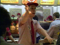 Young McDonald's worker