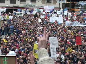 Peace rally, Feb. 15 in Vancouver