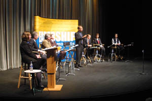 Leadership candidates at debate