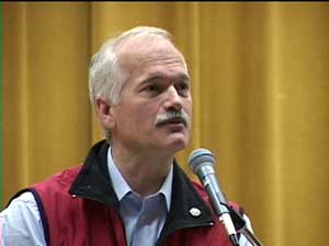 Jack Layton speaking @ Langara College