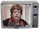 Libby Davies in TV frame