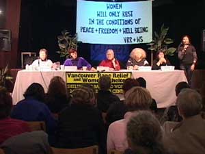 Panel at Public Forum on Ending Women's Poverty
