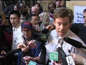 Vancouver media scrum Jerry Flannagan