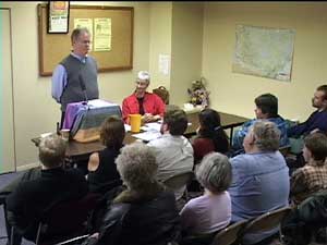 Ian Angus at book launch