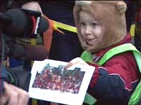 Child at parade