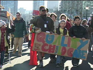 Childcare rally