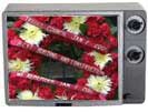 Wreath in tv frame