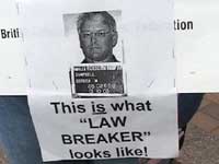 Sign at rally