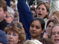 Teachers at rally